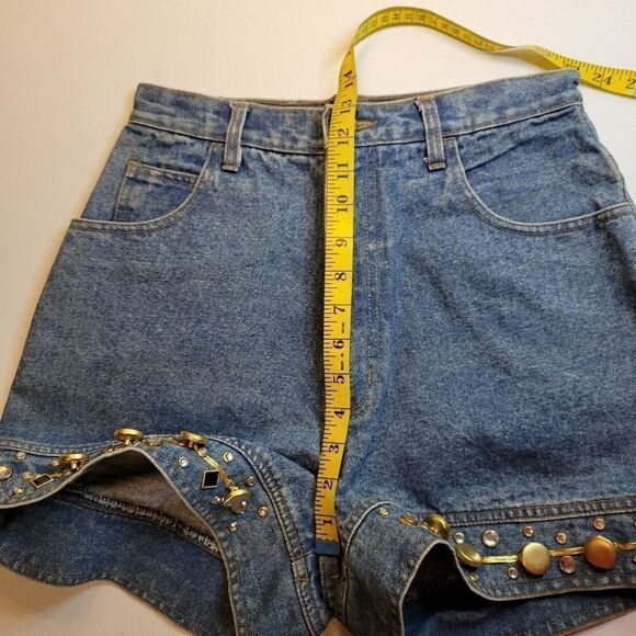 Jaxie's New York Appeal Vintage High Rise Waisted Jean Denim Shorts 80's - Picture 7 of 12